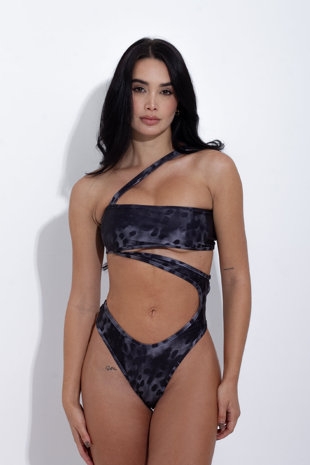Body Ambar Animal Print Gray