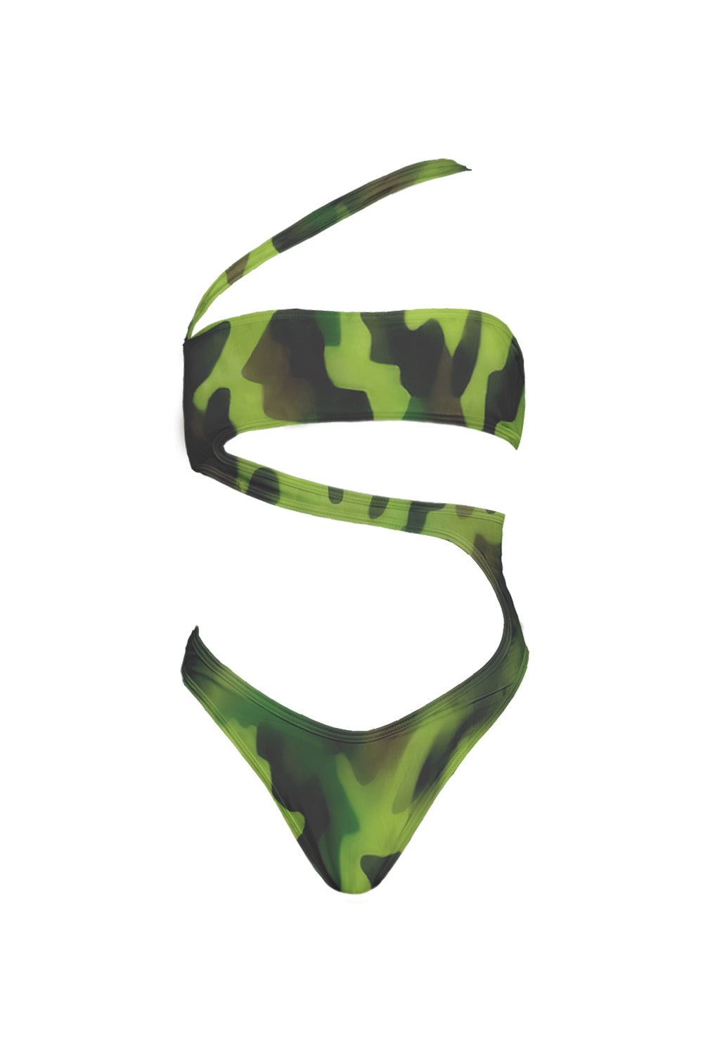 Body Ambar Print Green Militar