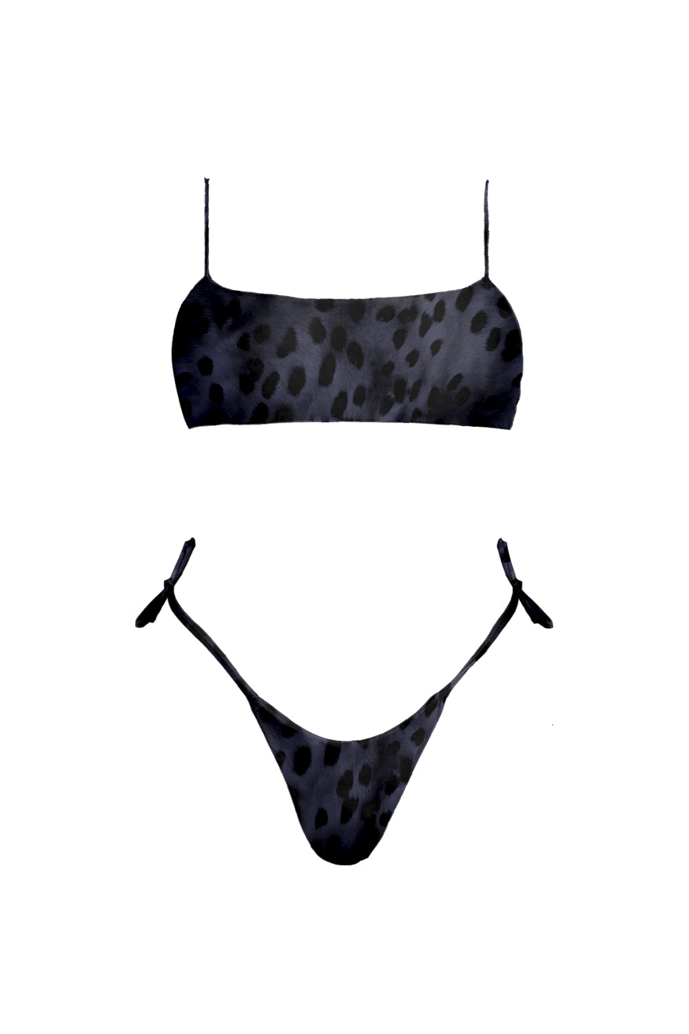 Bikini Ella Animal Print Gray