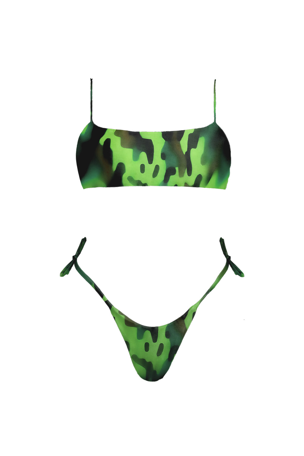 Bikini Ella Print Green Militar