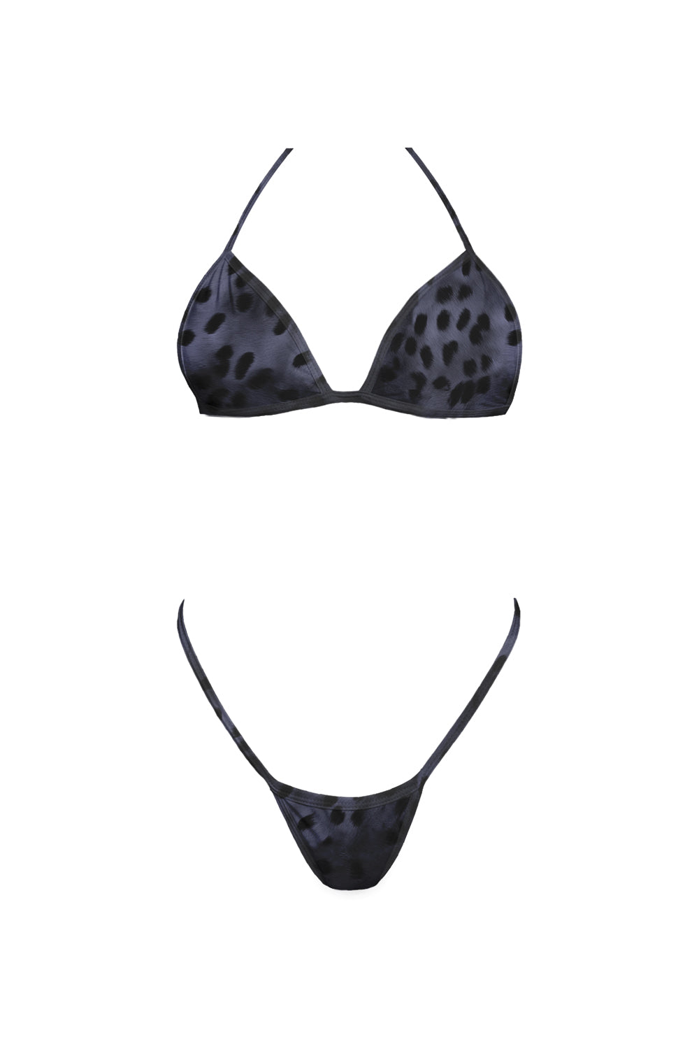 Bikini Kai Animal Print Gray
