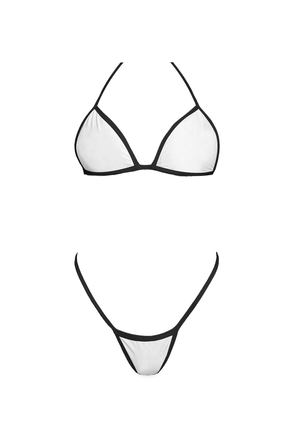 Bikini Kai Blanco con Negro