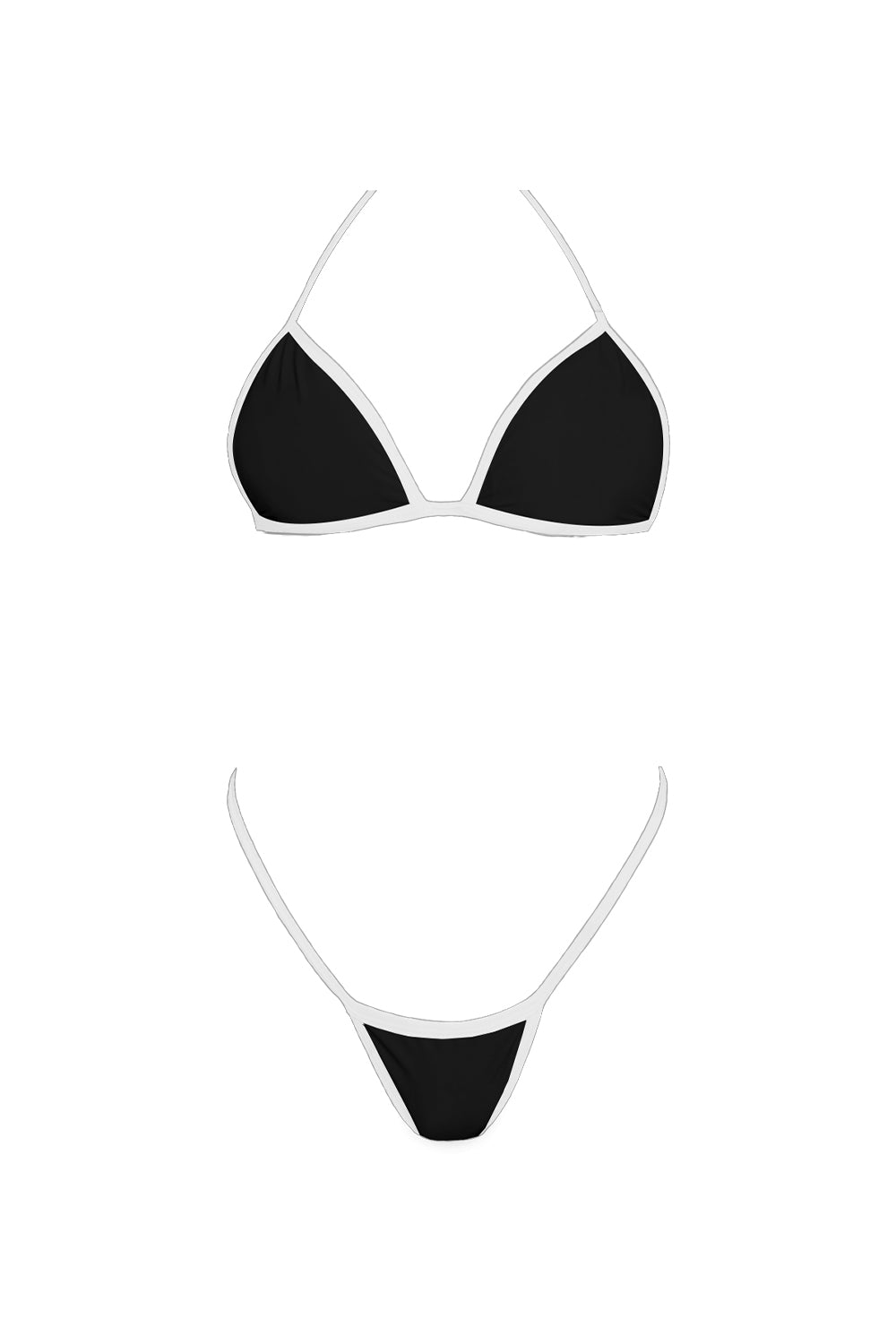 Bikini Kai Negro con Blanco