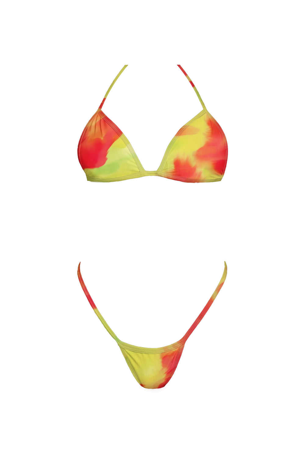 Bikini Kai Print Acuarela Salmón