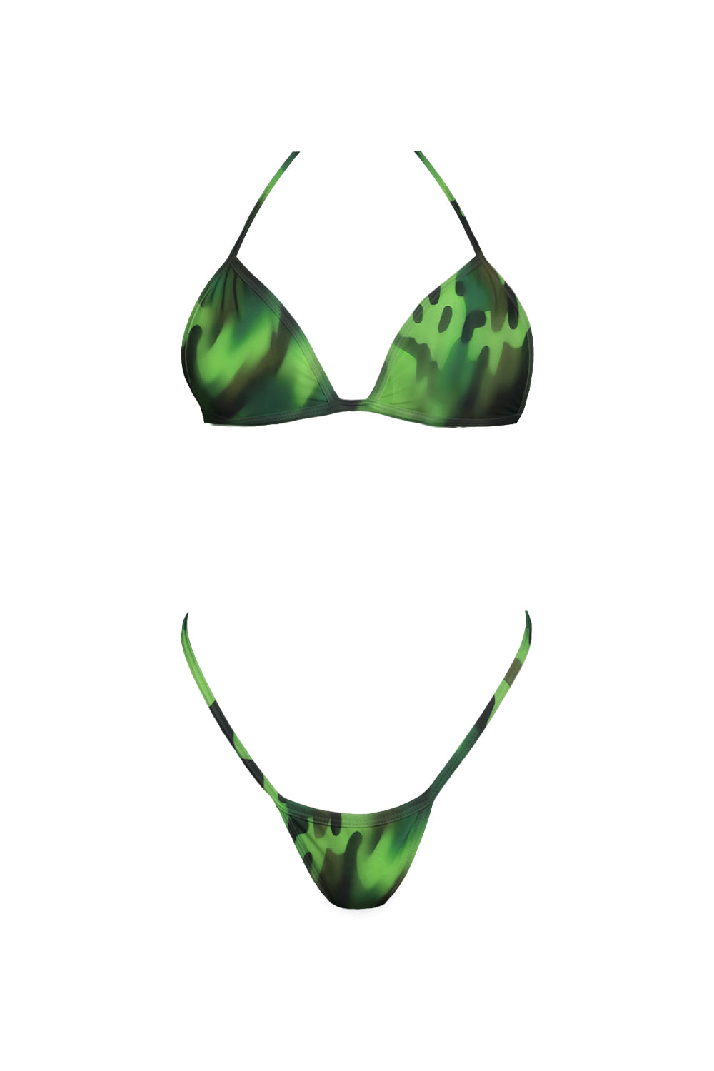 Bikini Kai Print Green Militar
