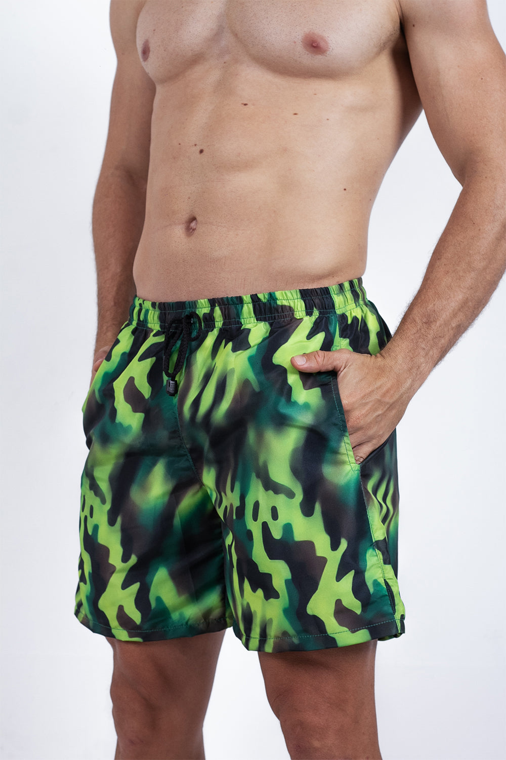 Pantaloneta Print Green Militar