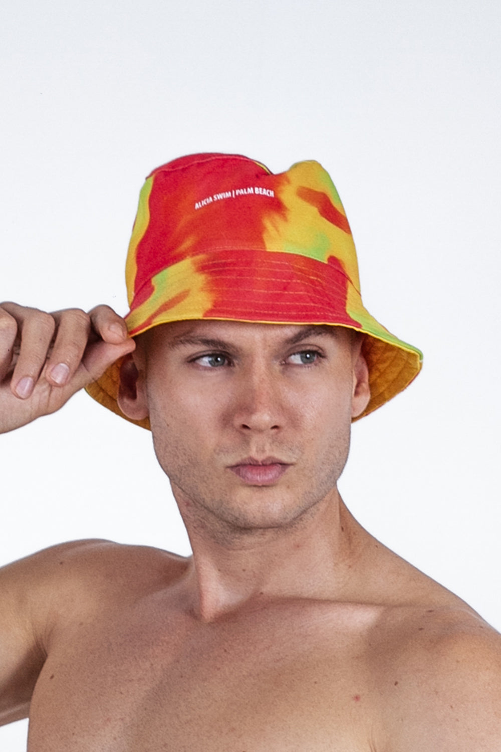 Sombrero Print Acuarela Salmón