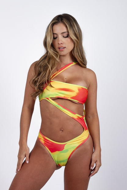 Body Ambar Print Acuarela Salmón