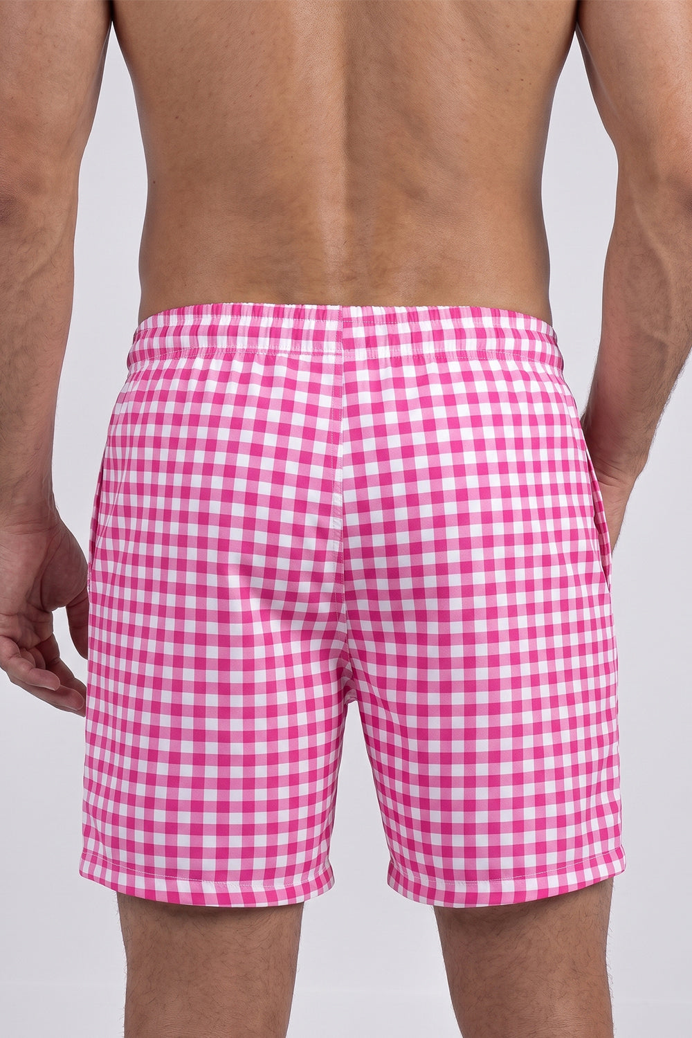 Pantaloneta Cuadros Fucsia
