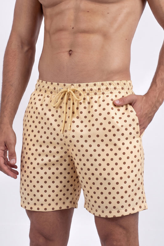 Pantaloneta Fondo Amarillo Mostaza