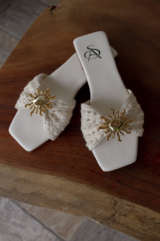 Sandalias en Yute Marfil