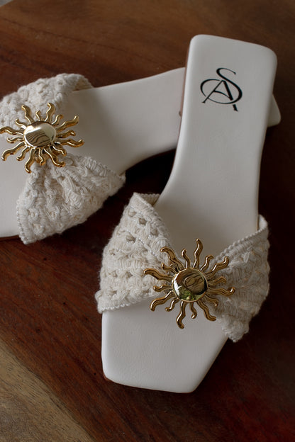 Sandalias en Yute Marfil