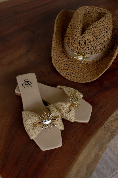 Sandalias en Yute Terracota