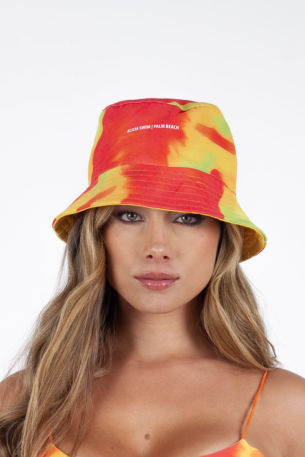 Sombrero Print Acuarela Salmón