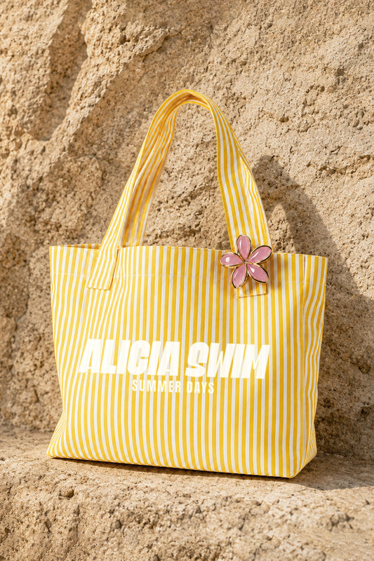 Tote Bag Líneas Amarrilas